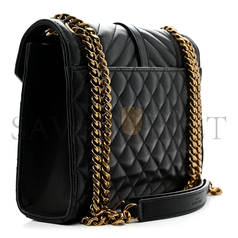 YSL ENVELOPE MEDIUM IN SMOOTH LEATHER 600185 (24*17.5*6cm)